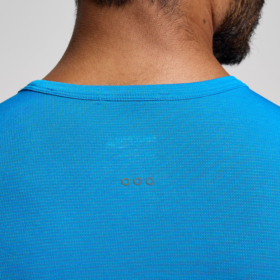 Saucony Stopwatch Short Sleeve Tee | Cobalt Heather | Mens