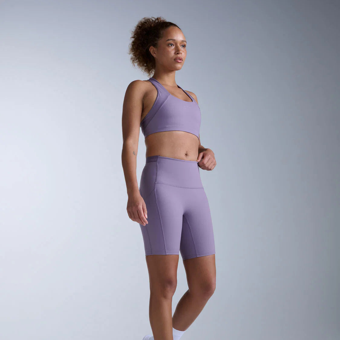 2XU Form Stash Hi-Rise Bike Short | Dusted Grape | Womens