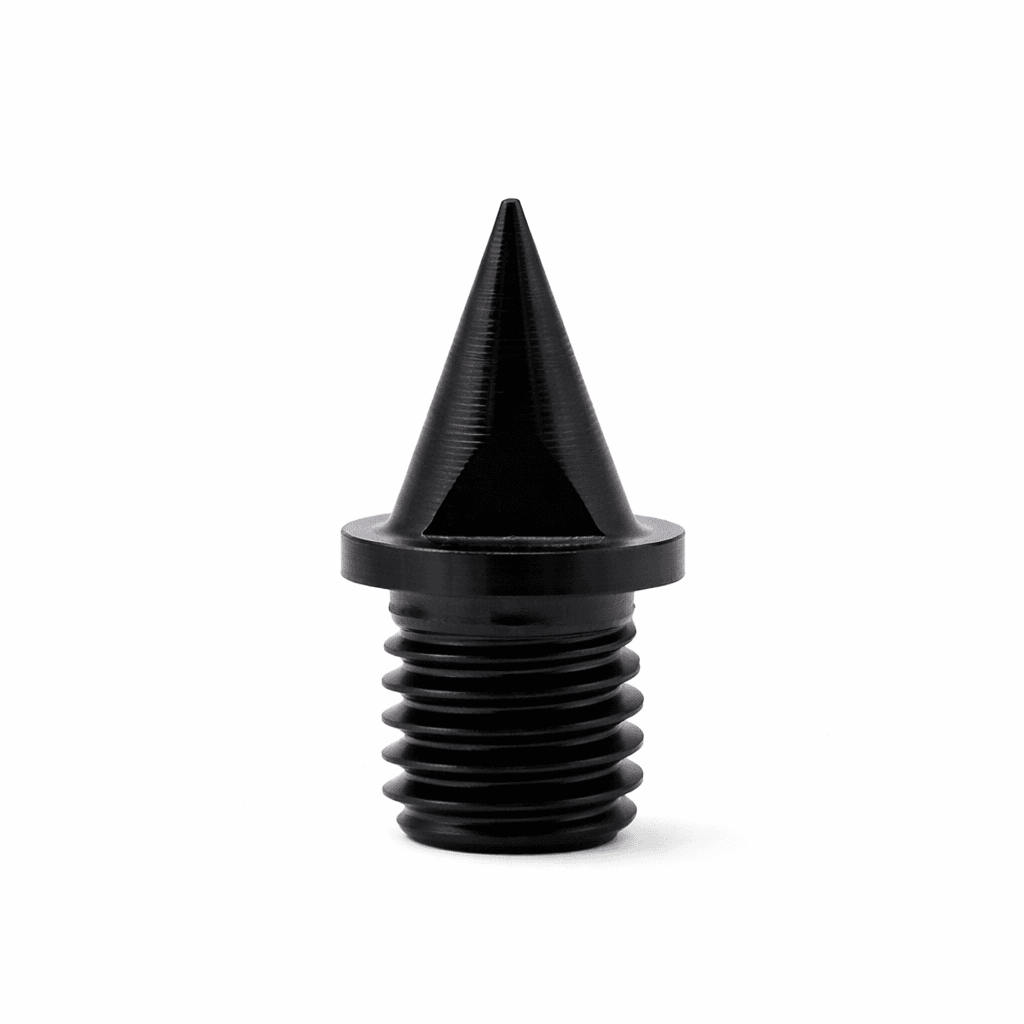 6mm Carbon Lite Pyramid Track Spikes | Black | 12 Pack