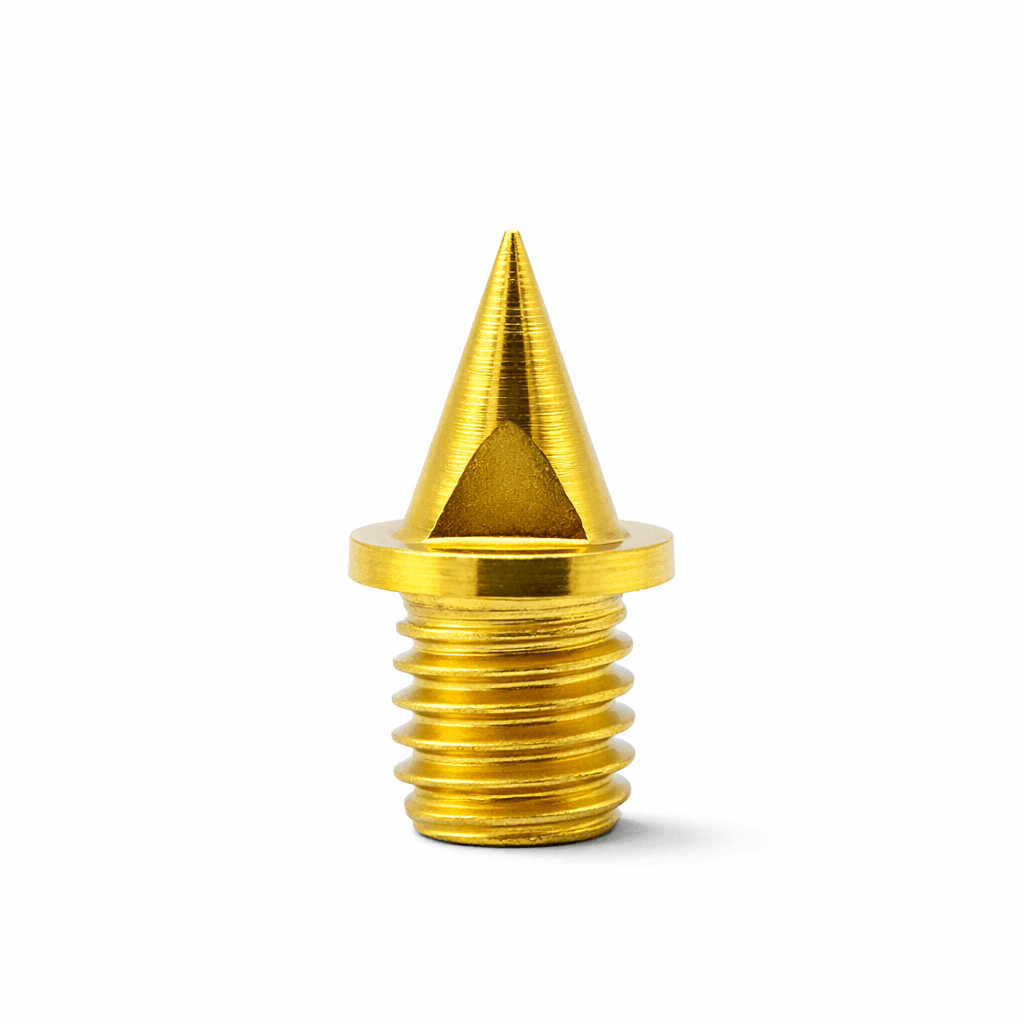 6mm Carbon Lite Pyramid Track Spikes | Gold | 12 Pack