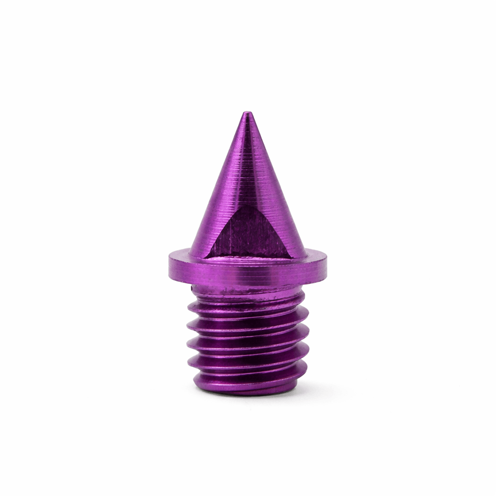 6mm Carbon Lite Pyramid Track Spikes | Purple | 12 Pack