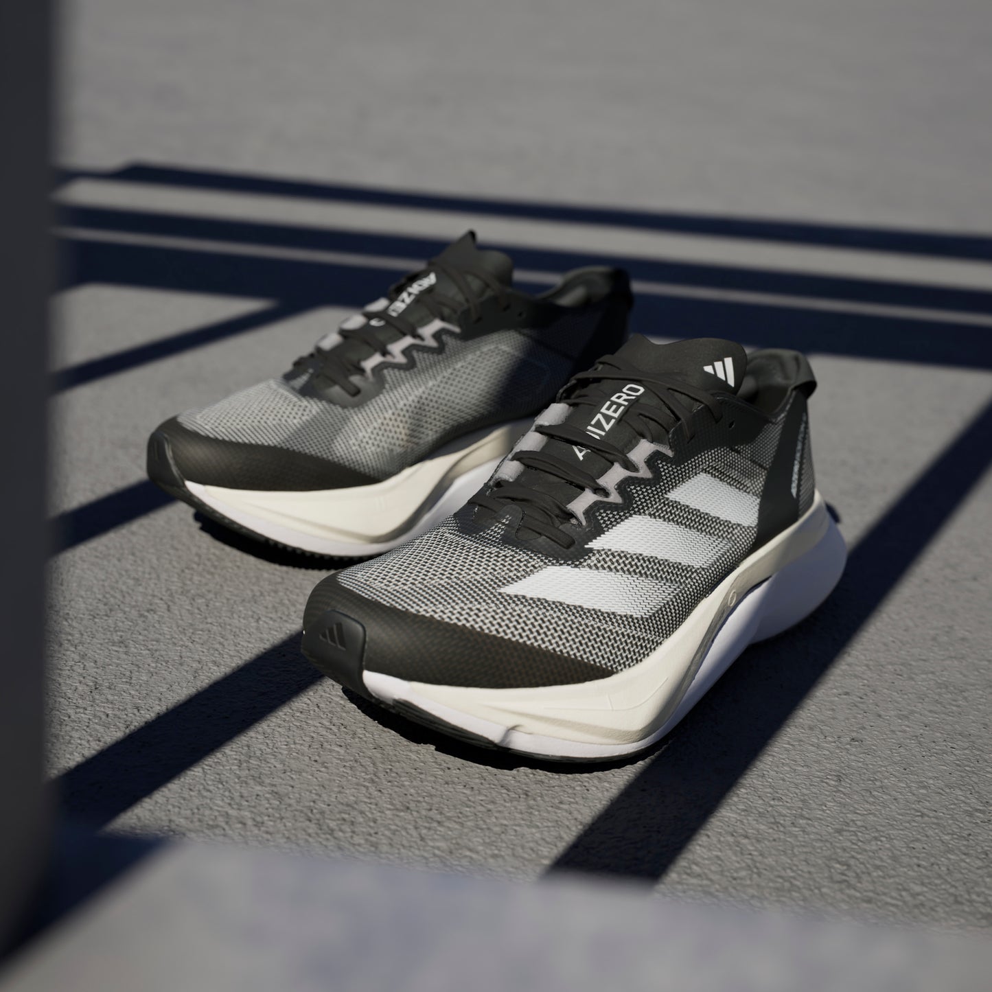 adidas Adizero Boston 12 | Core Black / Footwear White / Carbon | Womens
