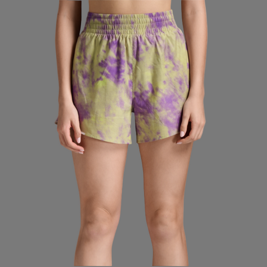 2XU Aero Hi-Rise 4 Inch Shorts | Scatter / White Reflective | Womens