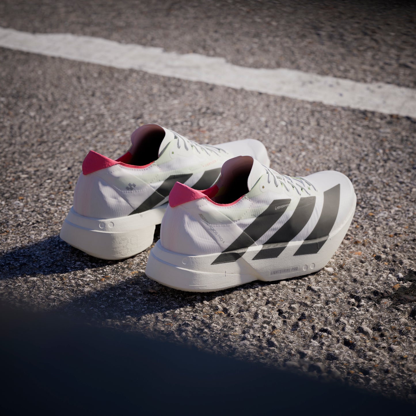 adidas Adizero Adios Pro 4 | Footwear White / Core Black / Silver Metallic | Mens