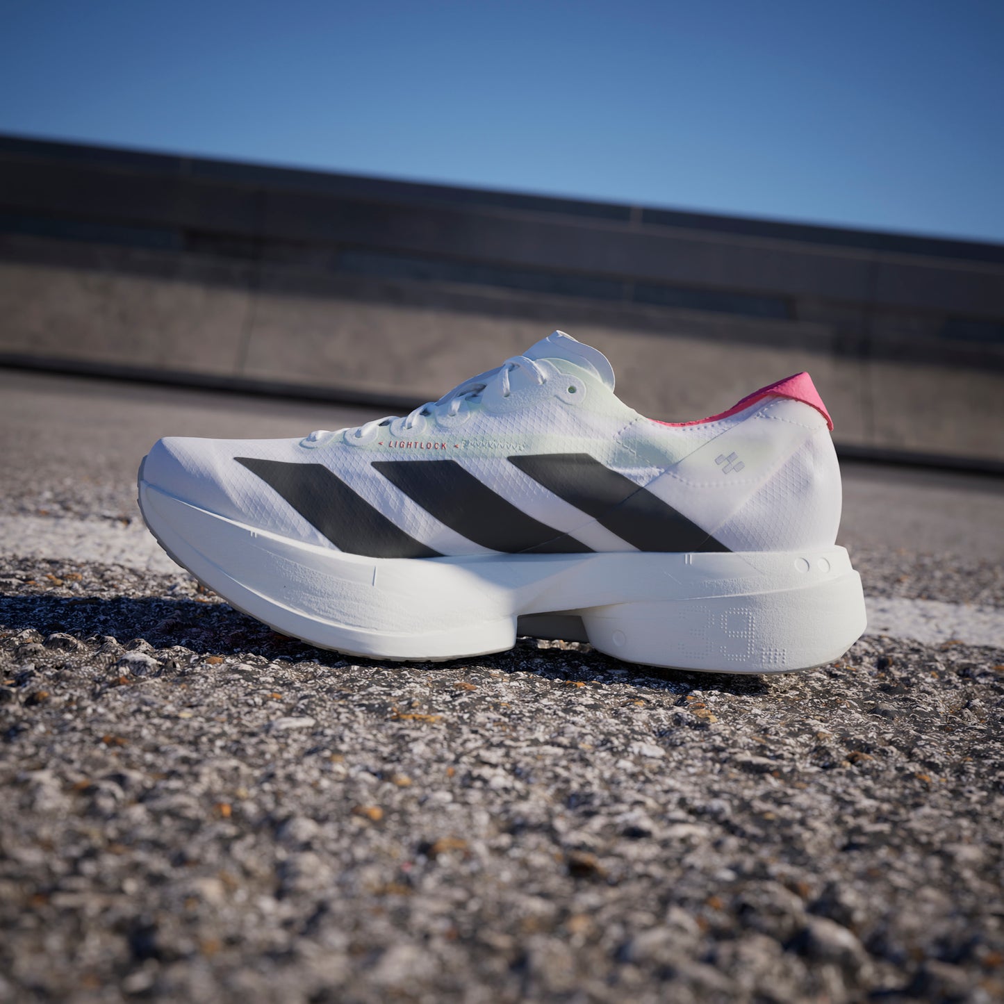 adidas Adizero Adios Pro 4 | Footwear White / Core Black / Silver Metallic | Mens