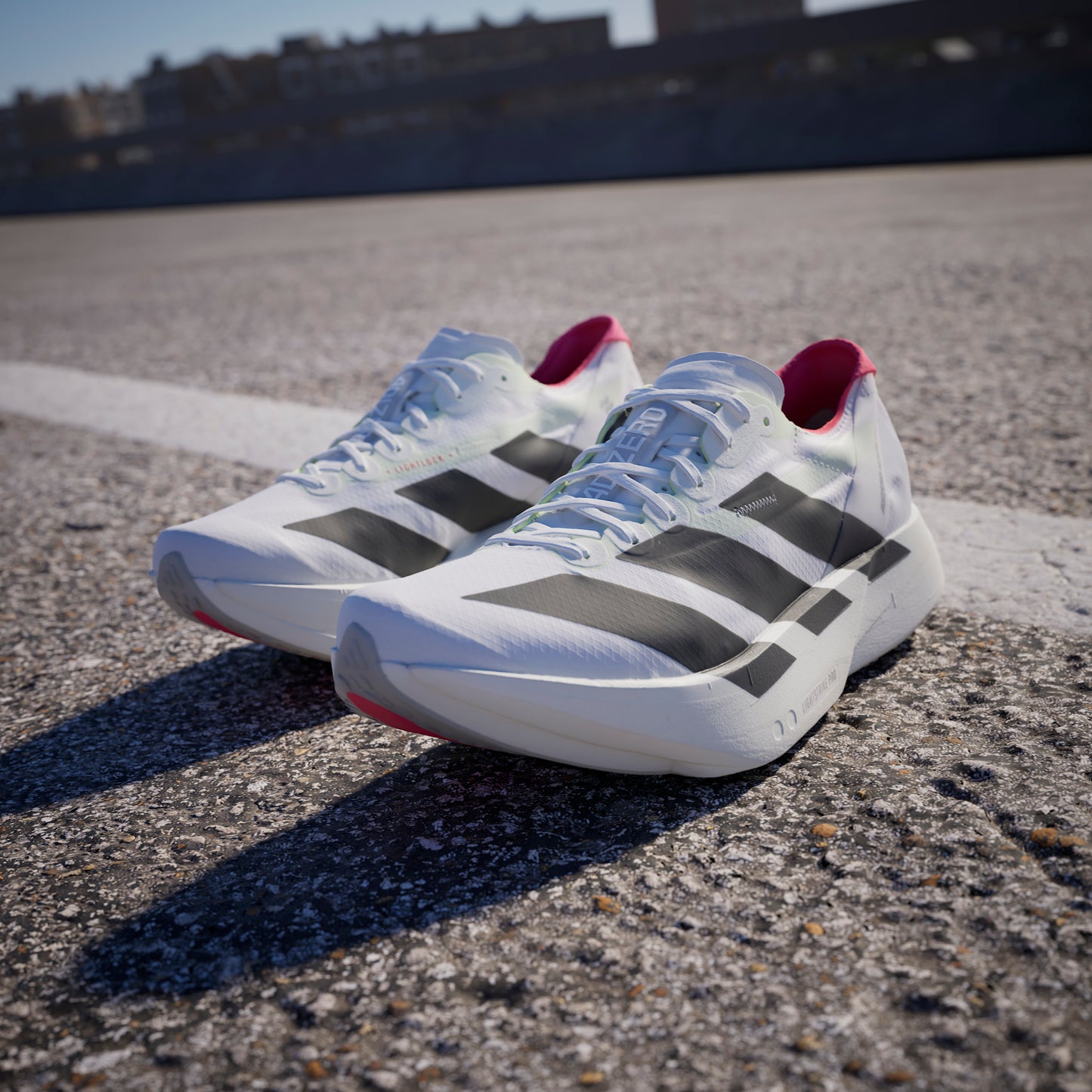 adidas Adizero Adios Pro 4 | Footwear White / Core Black / Silver Metallic | Mens