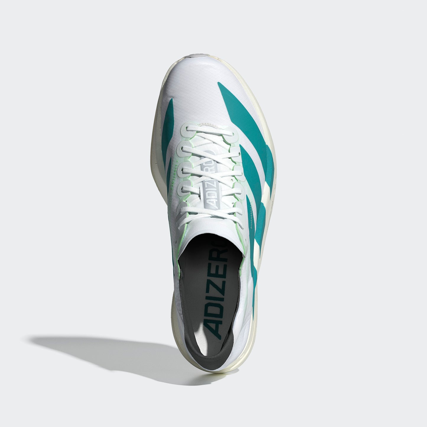 adidas Adizero Adios Pro 4 | Footwear White / Pure Teal / Carbon | Mens