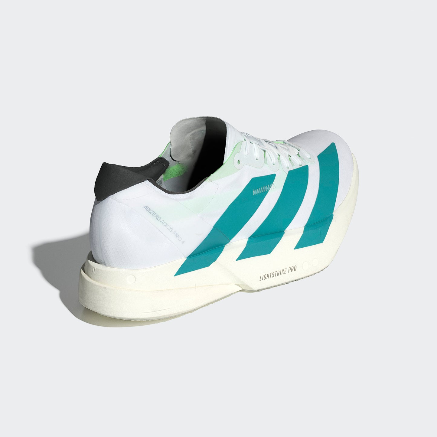 adidas Adizero Adios Pro 4 | Footwear White / Pure Teal / Carbon | Mens
