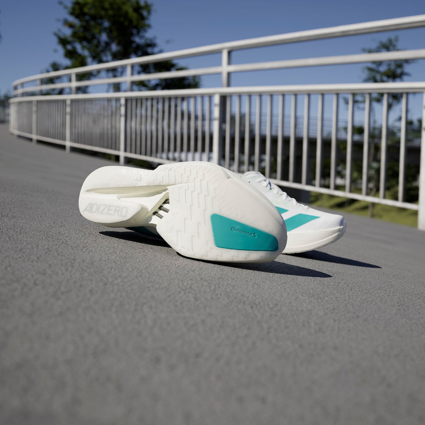 adidas Adizero Adios Pro 4 | Footwear White / Pure Teal / Carbon | Mens