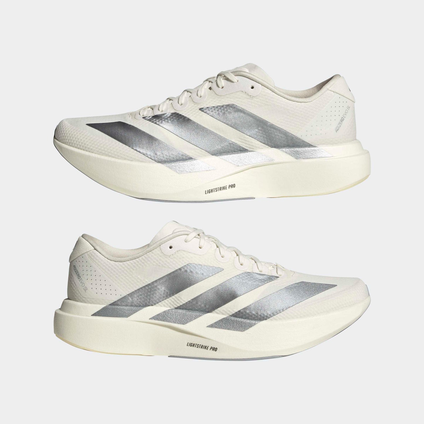 adidas Adizero Evo SL Woven | Core White / Halo Silver | Mens