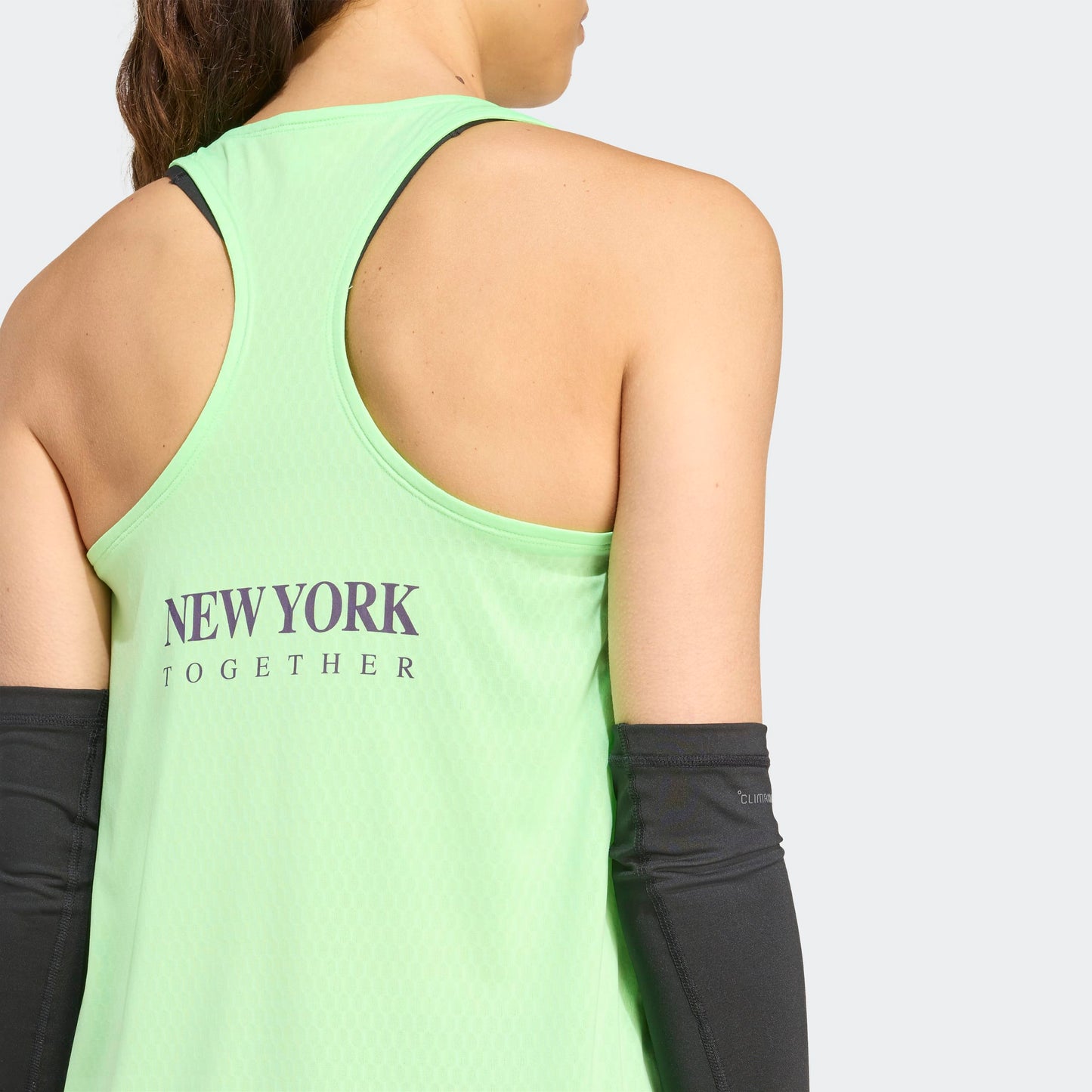 adidas Adizero NYC Running Singlet | Lime Burst | Womens