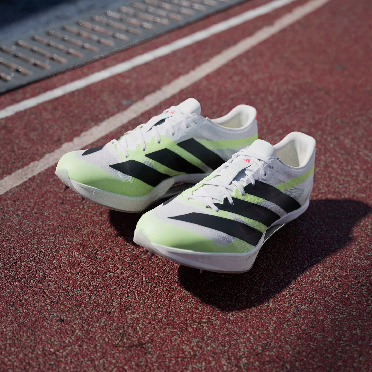 adidas Adizero Prime SP 4 Spikes | Cloud White / Core Black / Lucid Red | Unisex