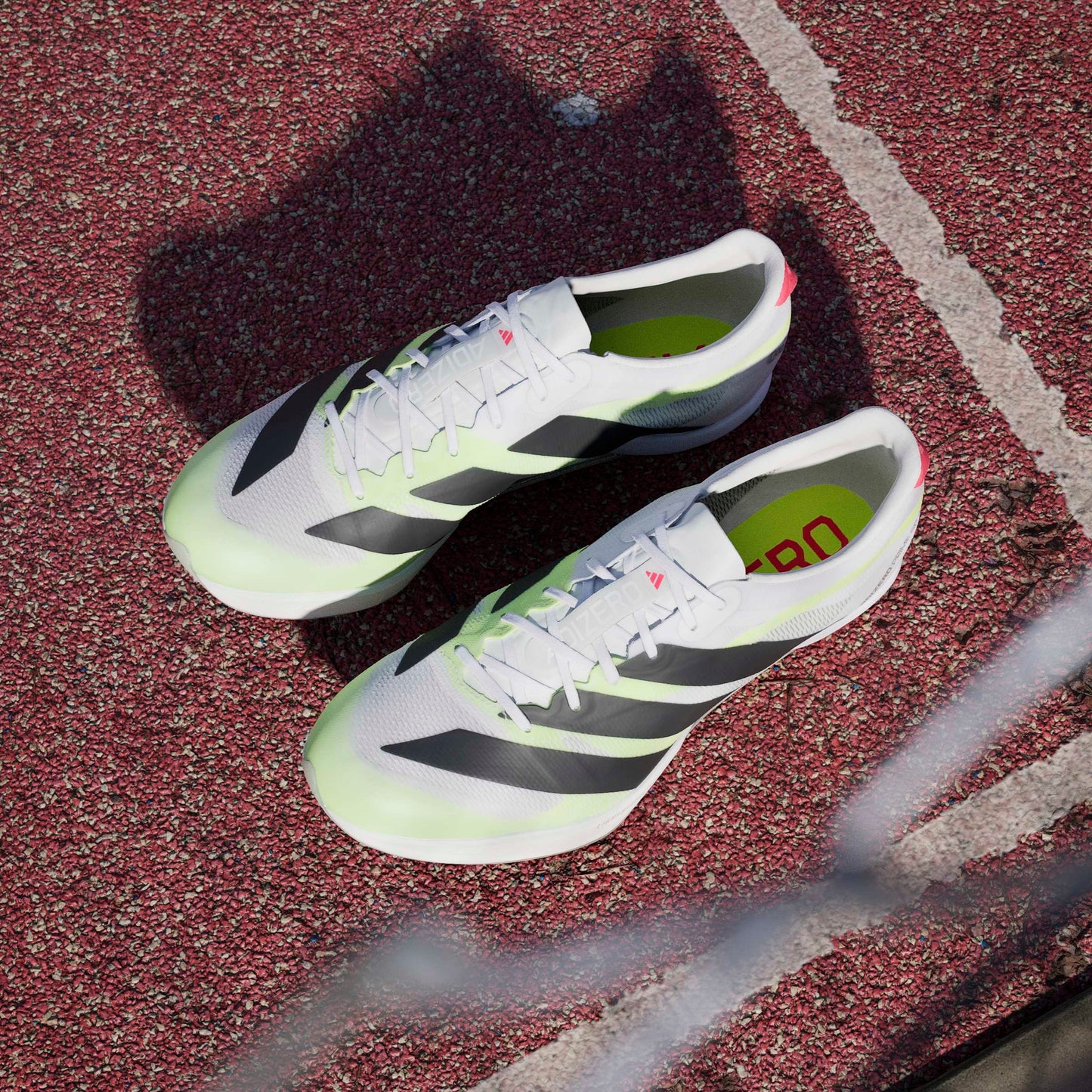 adidas Adizero Prime SP 4 Spikes | Cloud White / Core Black / Lucid Red | Unisex