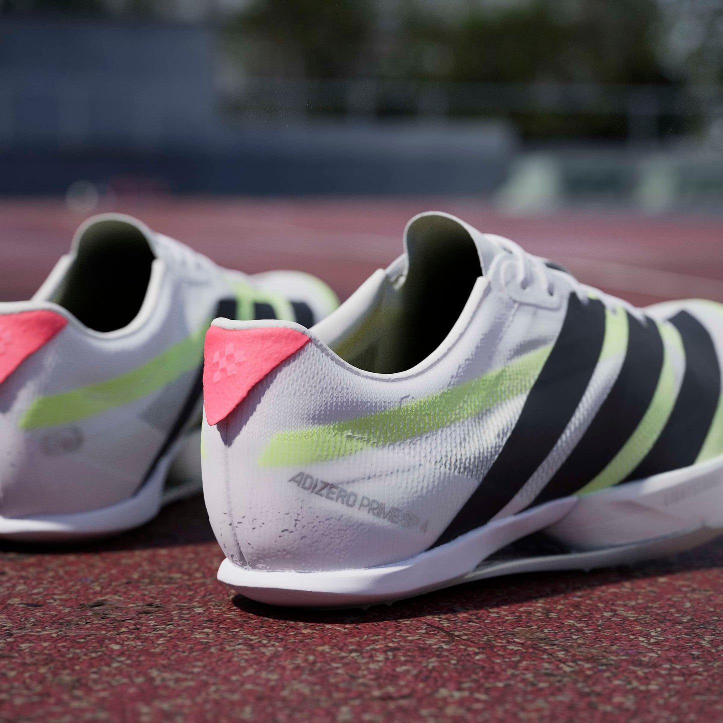 adidas Adizero Prime SP 4 Spikes | Cloud White / Core Black / Lucid Red | Unisex