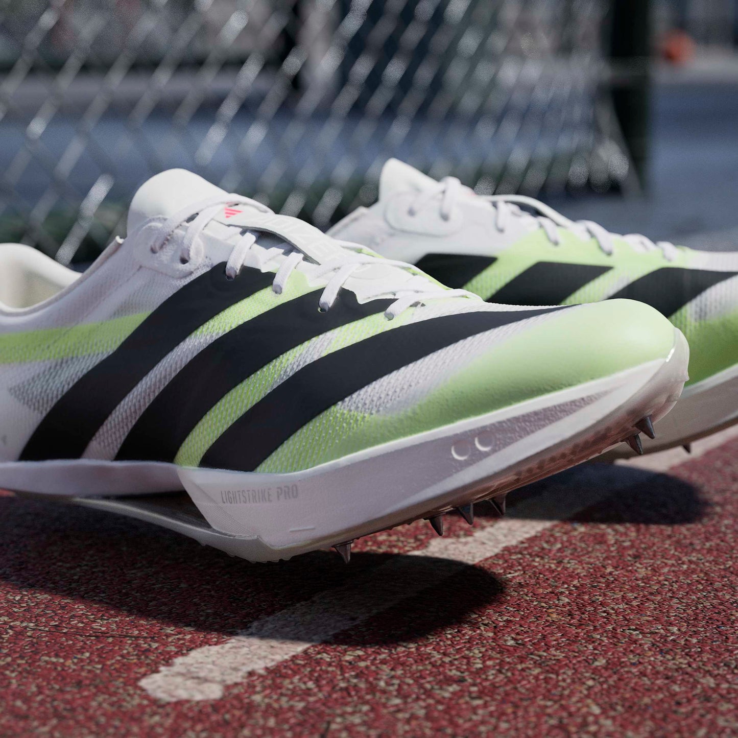 adidas Adizero Prime SP 4 Spikes | Cloud White / Core Black / Lucid Red | Unisex