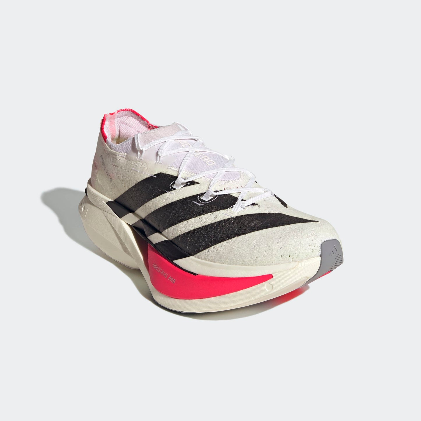 adidas Adizero Prime X3 Strung | Footwear White / Core Black / Lucid Red | Unisex
