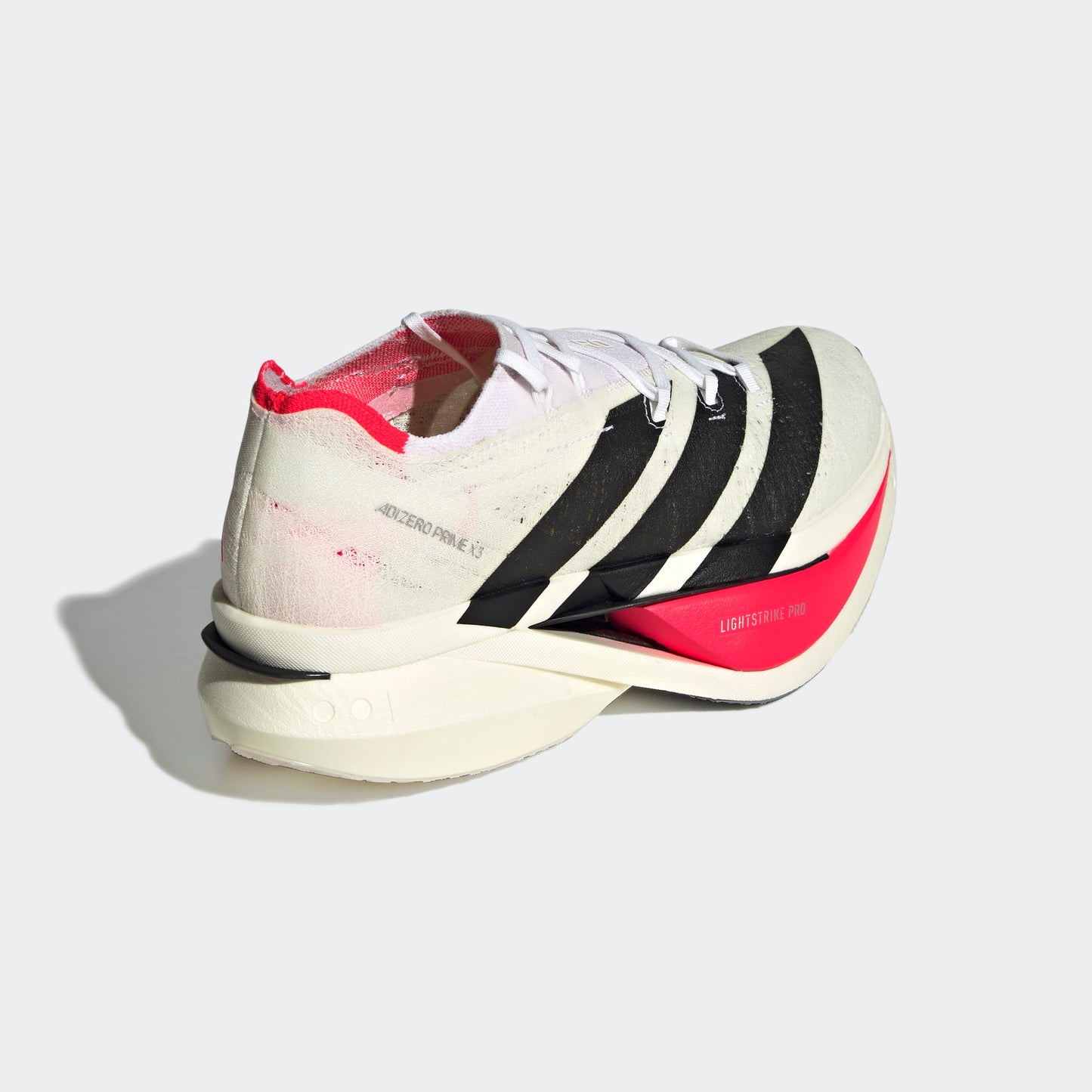 adidas Adizero Prime X3 Strung | Footwear White / Core Black / Lucid Red | Unisex