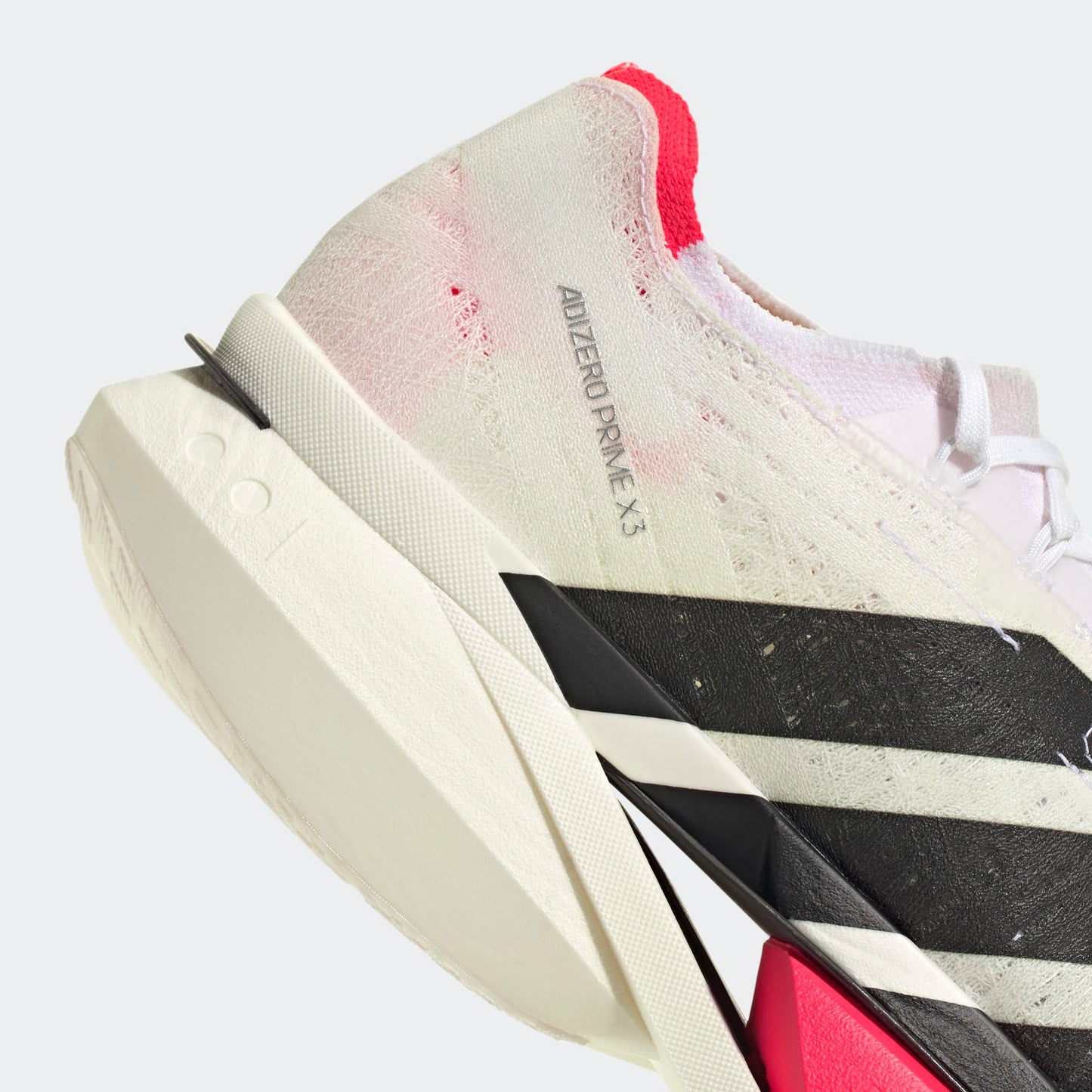 adidas Adizero Prime X3 Strung | Footwear White / Core Black / Lucid Red | Unisex