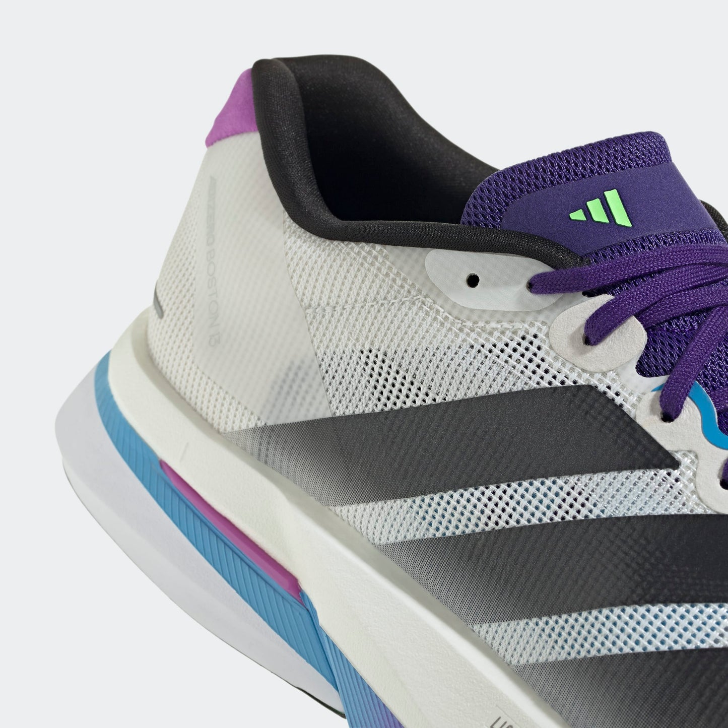 adidas Boston 13 | Core White / Core Black / Lime Burst | Mens