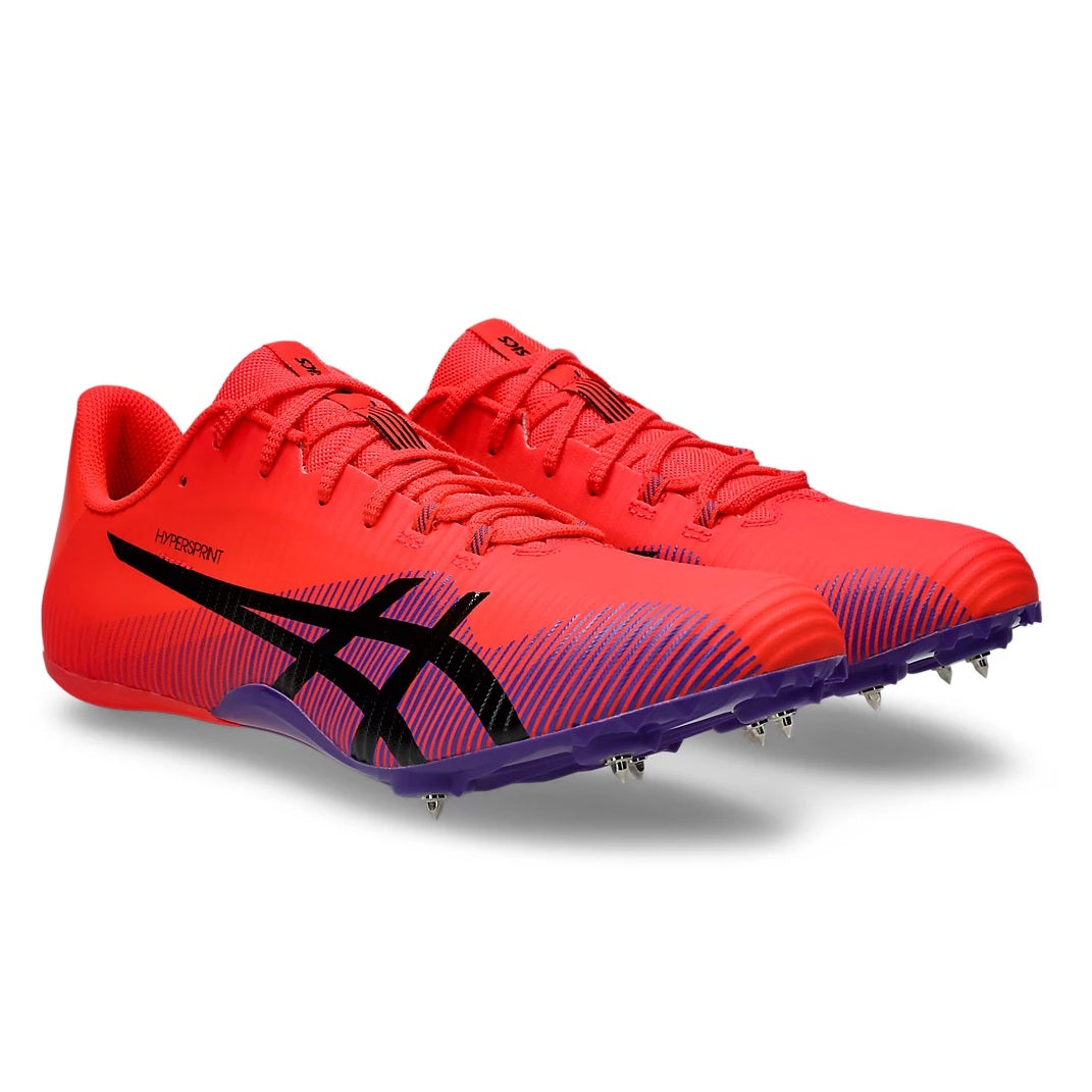 Asics Hyper Sprint 8 Spikes | Flash Red / Black | Unisex