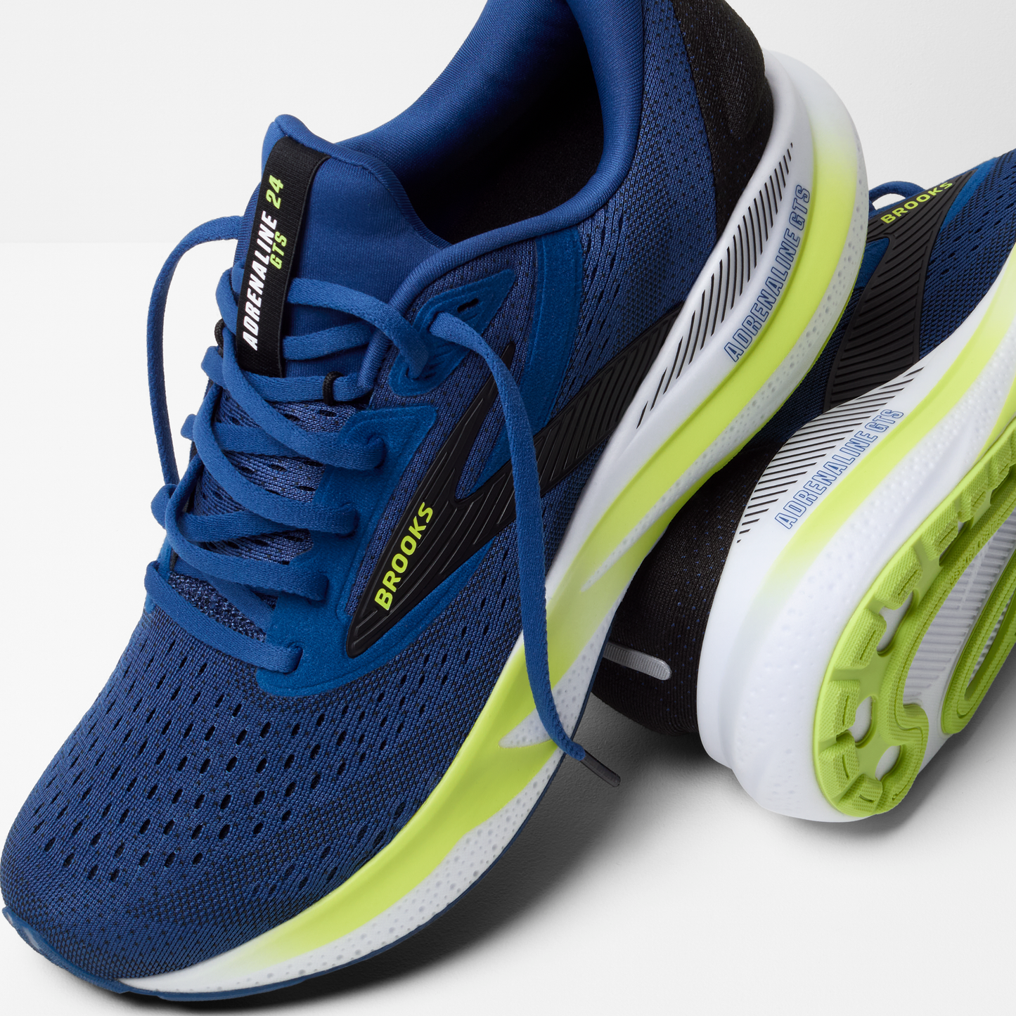 Brooks Adrenaline GTS 24 | Navy Peony / Black / Lime | Mens