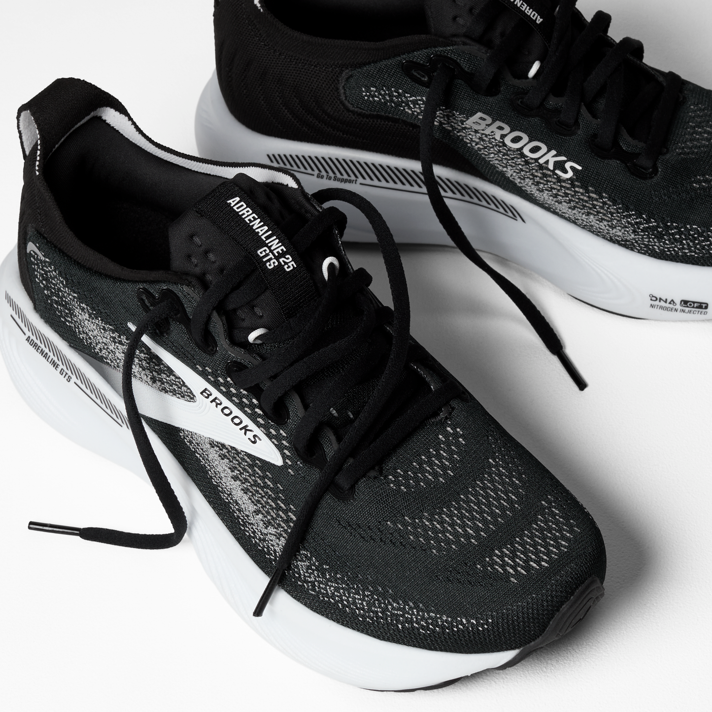 Brooks Adrenaline GTS 25 Wide | Black / White | Mens