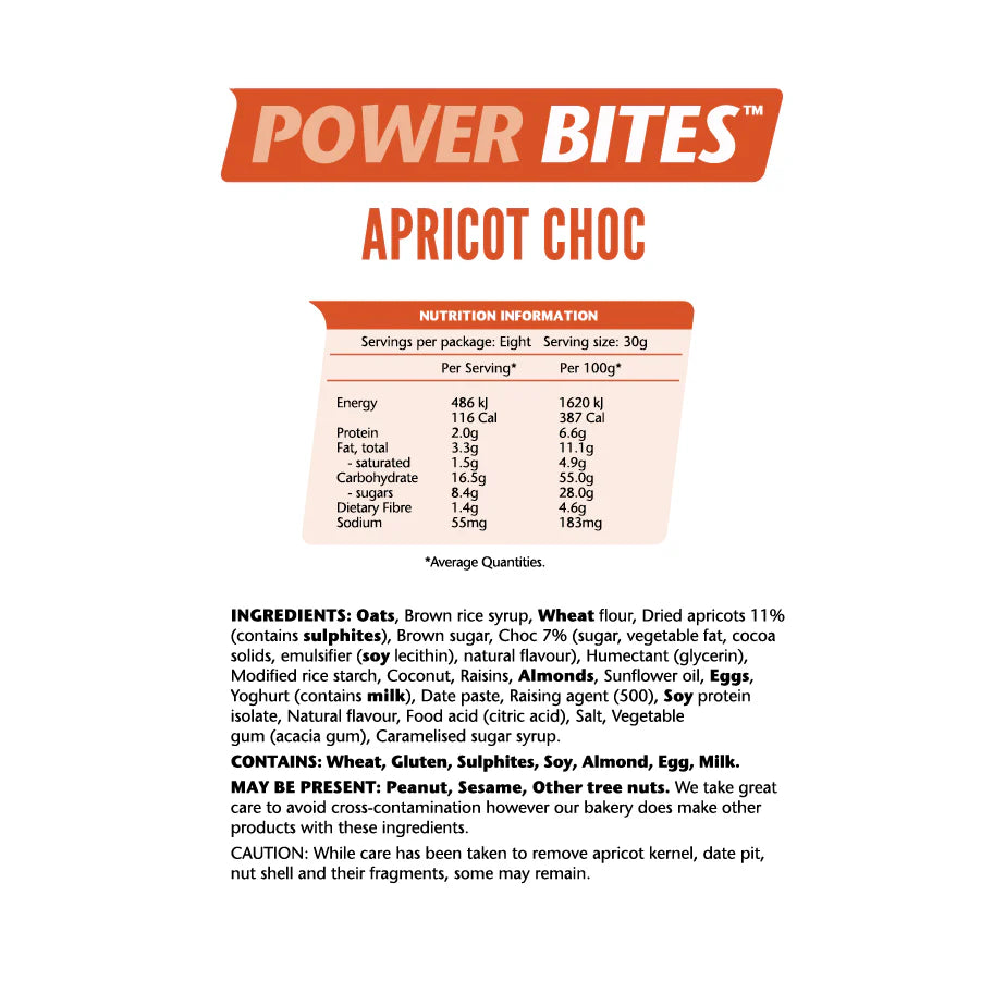 Em's Power Cookies | Power Bites | Apricot Chocolate