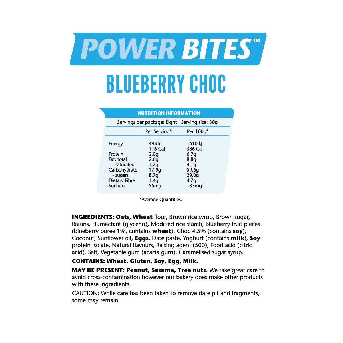 Em's Power Cookies | Power Bites | Blueberry Choc