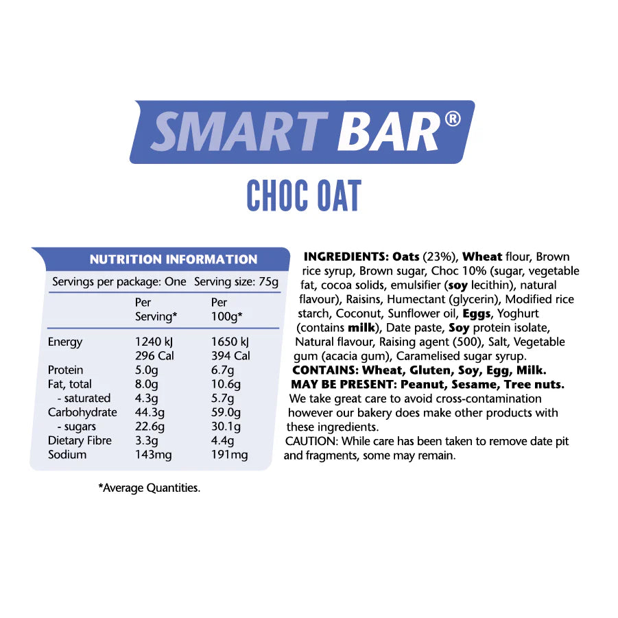 Em's Power Cookies Smart Bar | Choc Oat