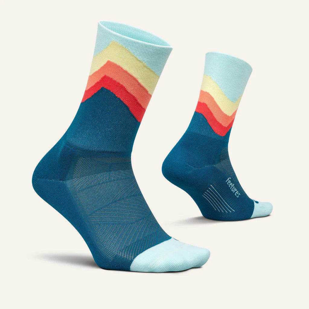 Feetures Elite | Light Cushion | Mini-Crew | Blue Swell