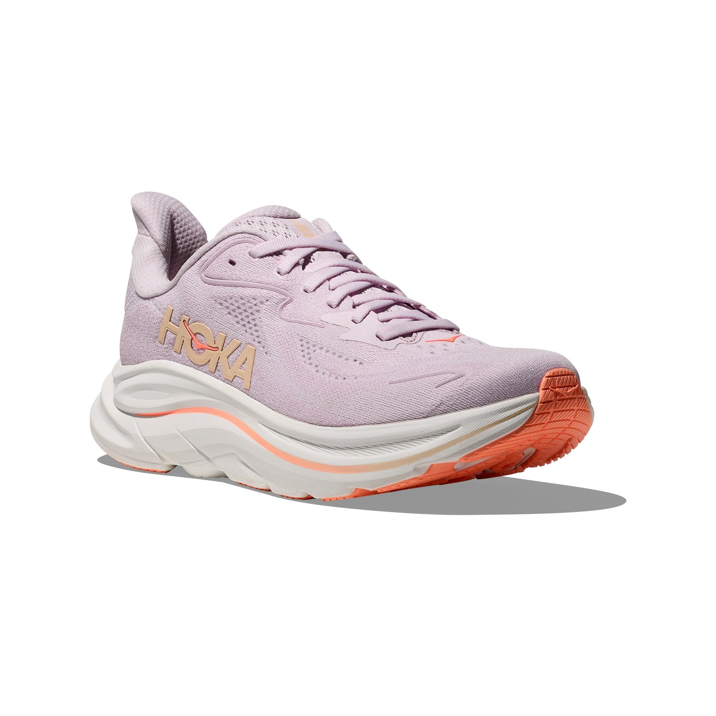 Hoka Clifton 10 Wide | Lilac Cream / Tangerine Glow | Womens