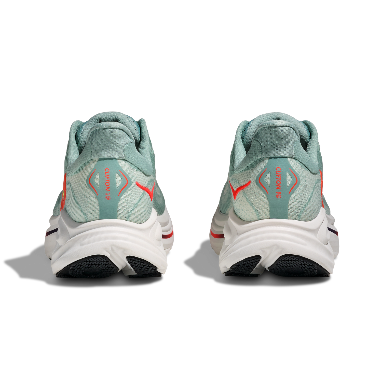 Hoka Clifton 10 | Sage / Neon Flame | Mens