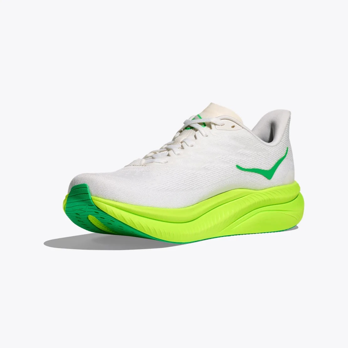 Hoka Mach 6 | White / Neon Lime | Mens
