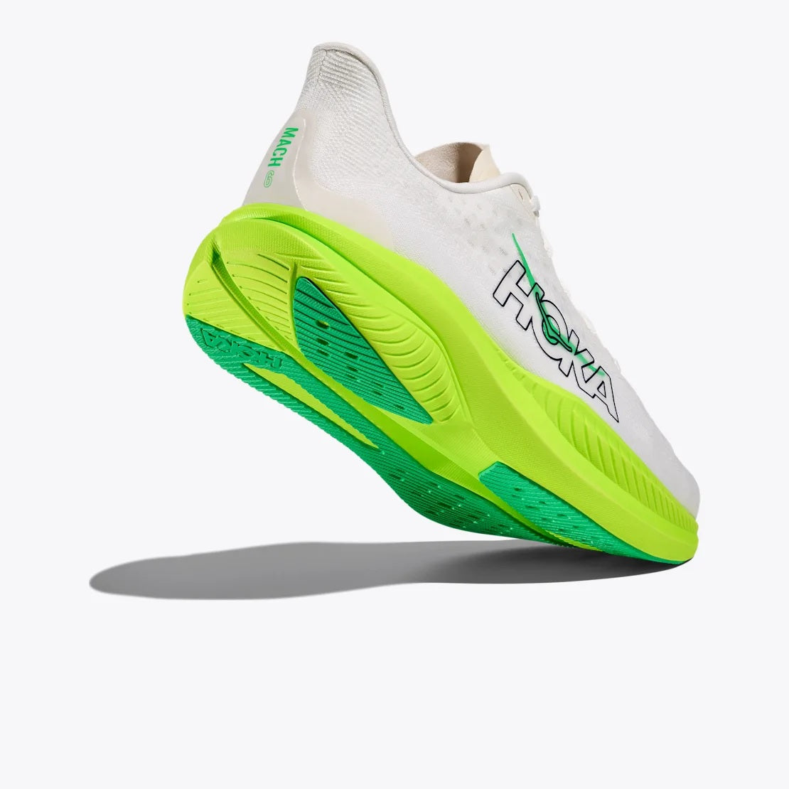 Hoka Mach 6 | White / Neon Lime | Mens