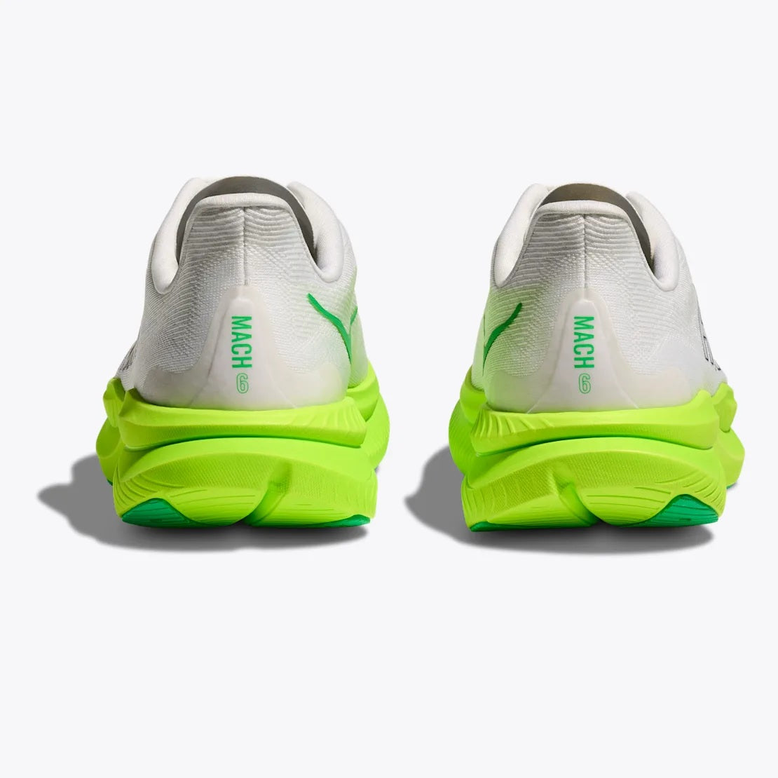 Hoka Mach 6 | White / Neon Lime | Mens
