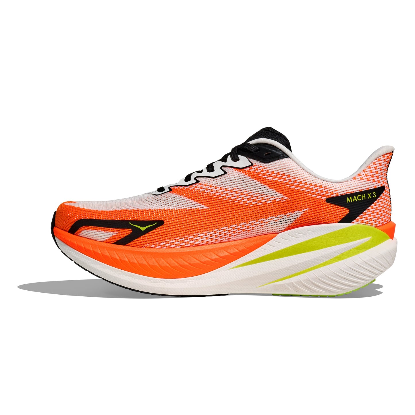 Hoka Mach X 3 | White / Neon Tangerine | Mens