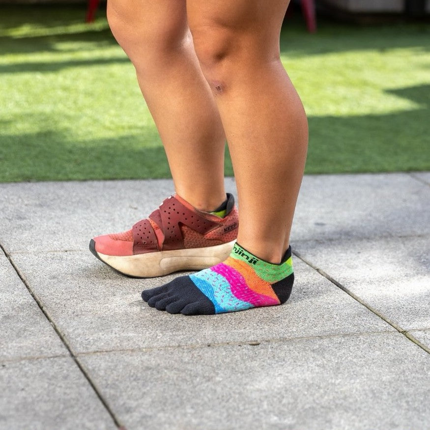 Injinji Run Sock | Lightweight | No Show | Sprinkles | Womens