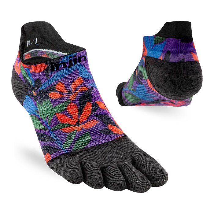 Injinji Run Sock | Lightweight | No Show | Tropical | Womens