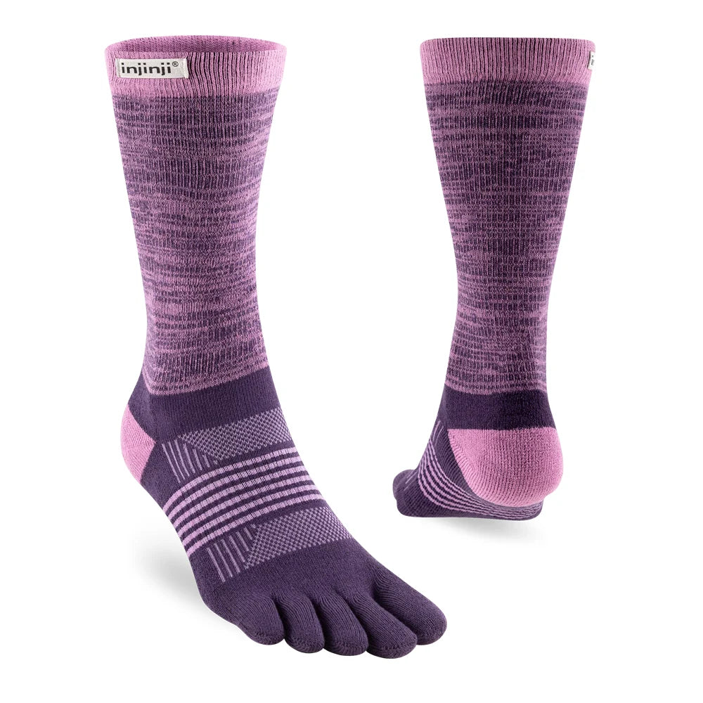 Injinji Trail Sock | Midweight | Crew Length | Lilac | Womens