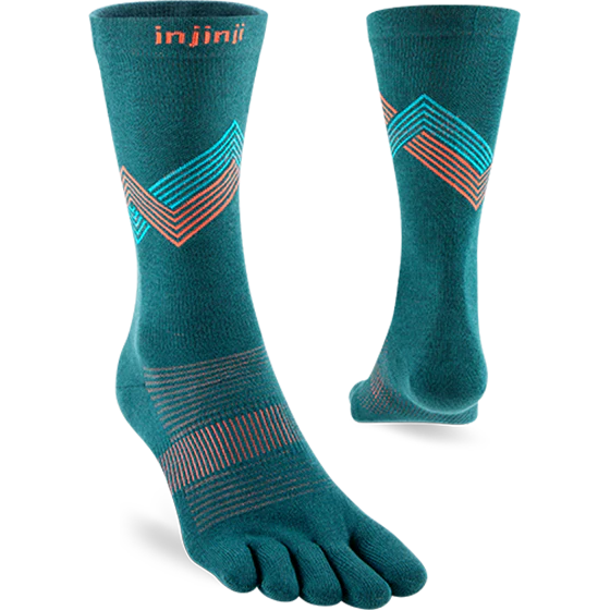 Injinji Run Sock | Lightweight | Crew Length | Lagoon