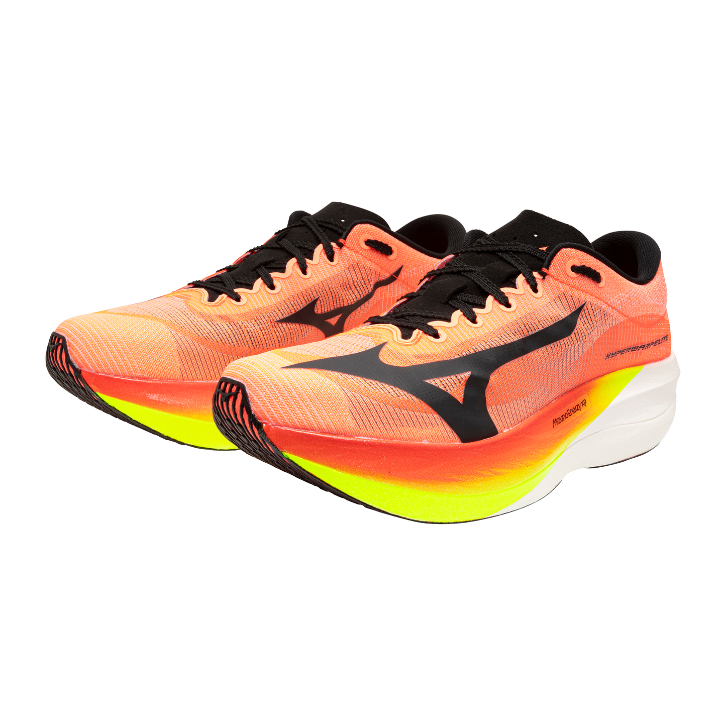 Mizuno Hyperwarp Elite | Lava Orange / Black / Lightning Yellow | Unisex