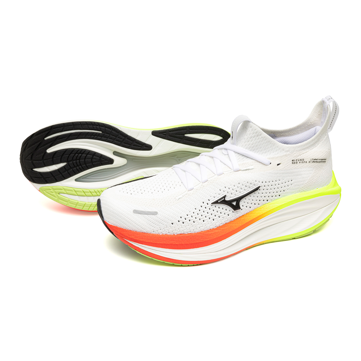 Mizuno Neo Vista 3 | White / Black / Orange | Mens