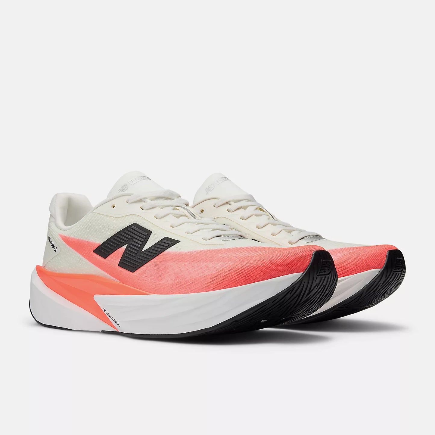 New Balance FuelCell Rebel v5 Wide | Urgent Red / White / Sea Salt | Mens