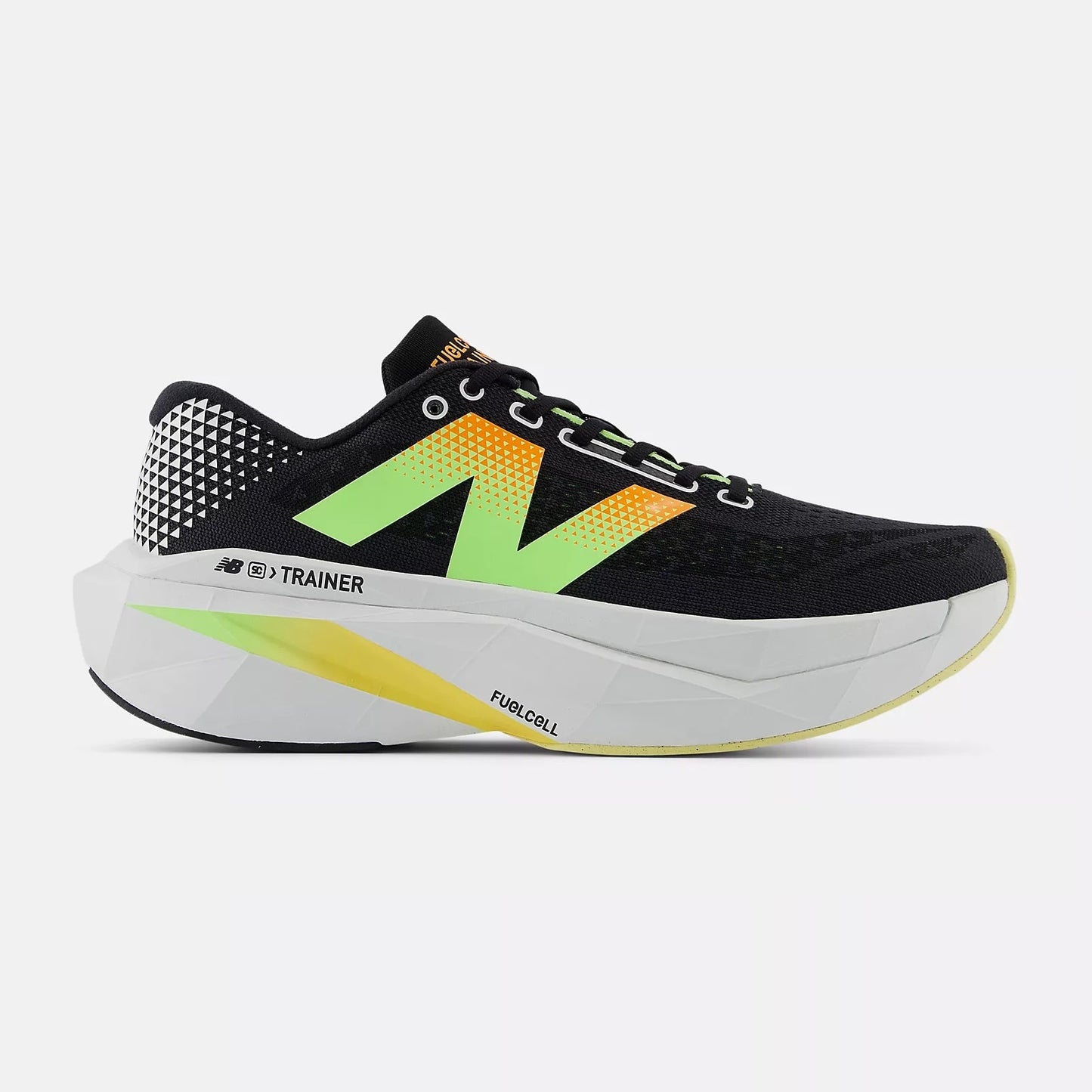 New Balance FuelCell SuperComp Trainer v3 | Black / Phantom / Bleached Lime | Mens
