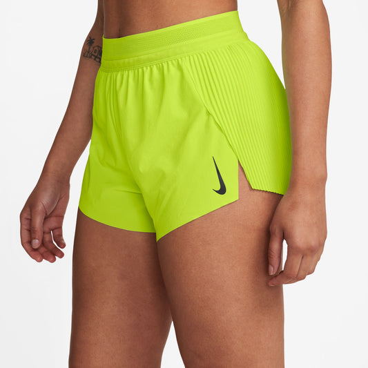 Nike AeroSwift Shorts | Cyber / Black | Womens