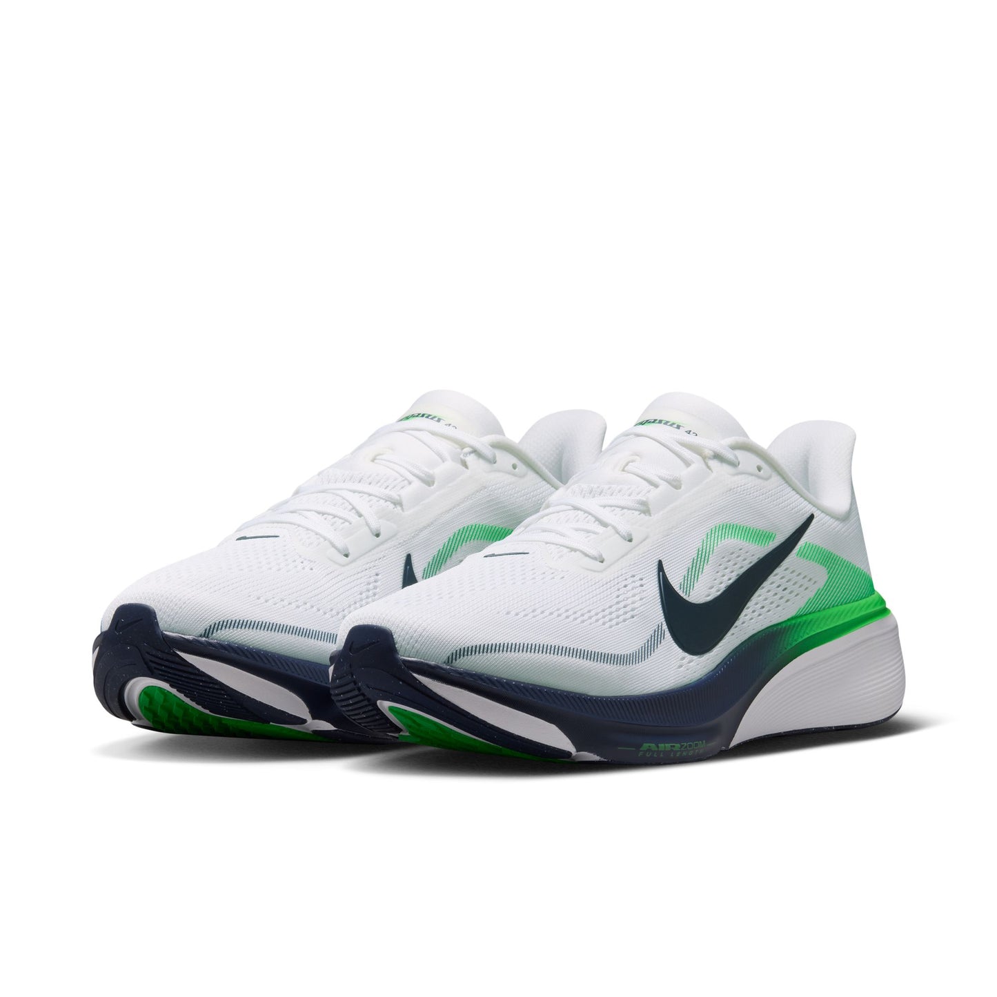 Nike Pegasus 42 | White / Midnight Navy / Green Spark | Mens