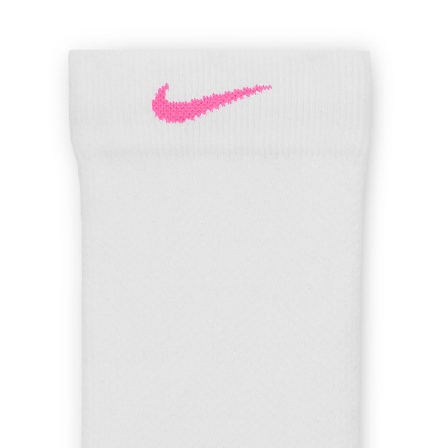Nike Running Lightweight Sock | Crew Length | White / Hyper Pink