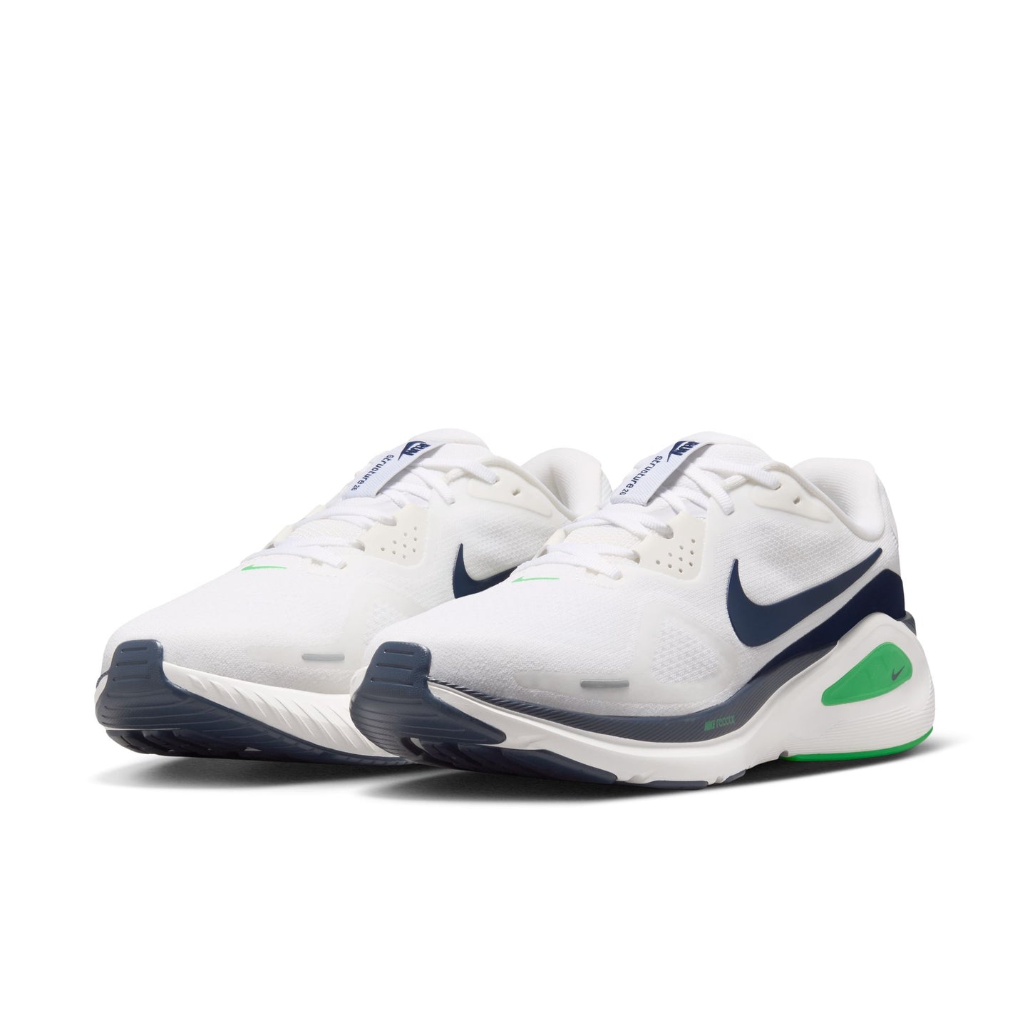 Nike Structure 26 | White / Midnight Navy / Green Spark | Mens