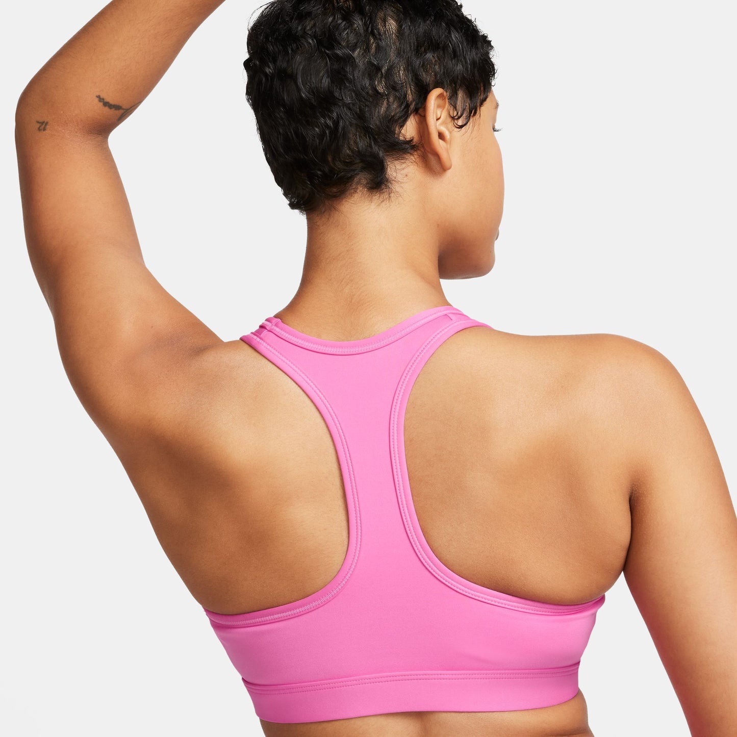 Nike Swoosh Medium Support Bra | Playful Pink / White | Womens