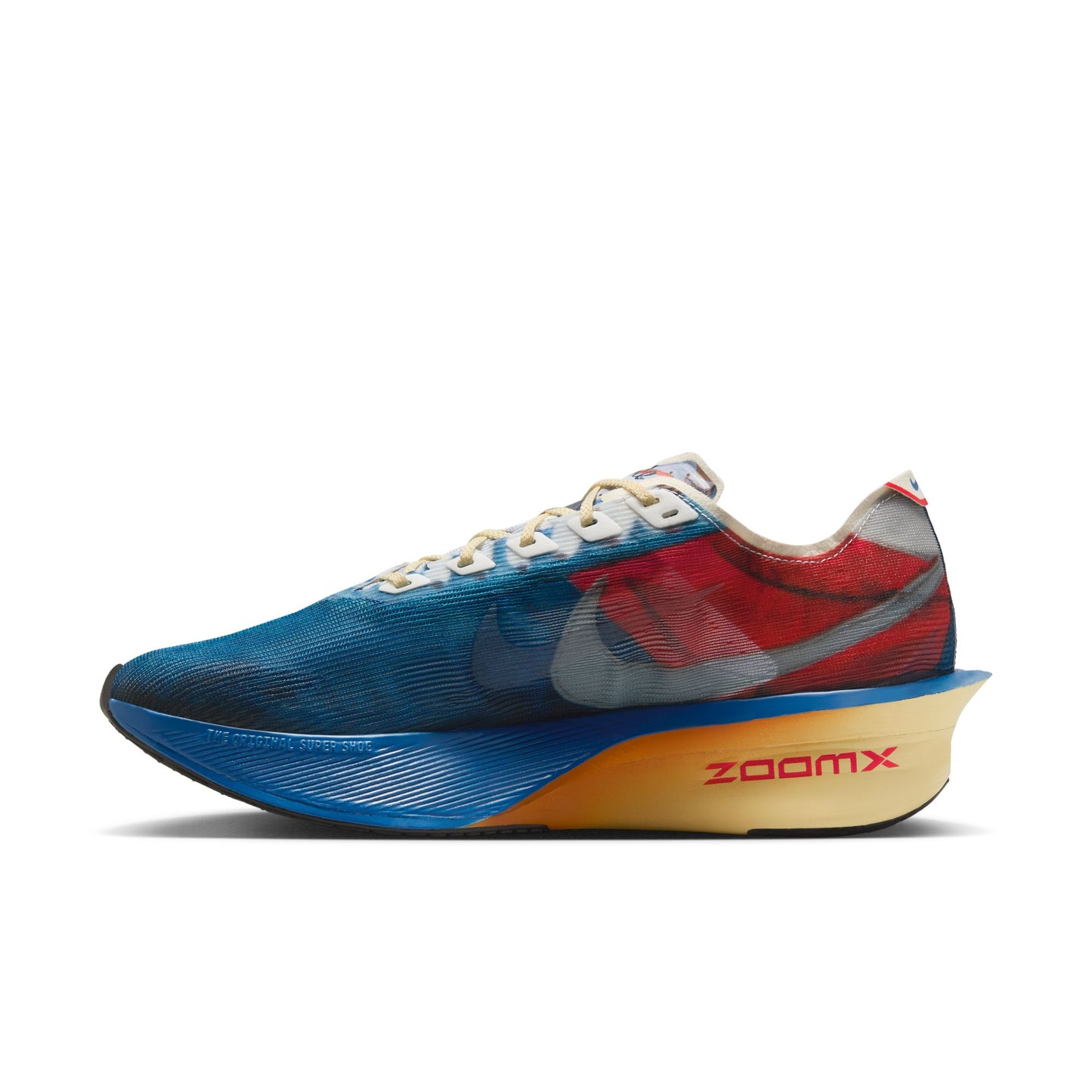 Nike Vaporfly 4 | Multi-Colour / Mountain Blue / Fire Red / Clear | Mens